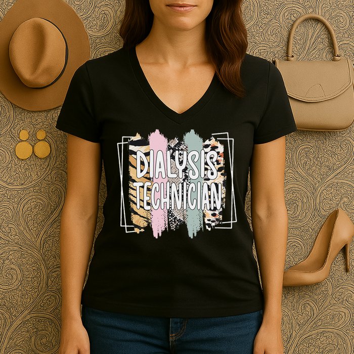 Dialysis Technician Appreciation Dialysis Tech Women's V-Neck T-Shirt