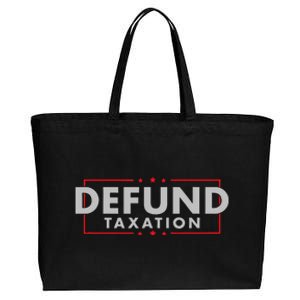 Defund Taxation Antigovernment Antiirs Taxes Cotton Canvas Jumbo Tote