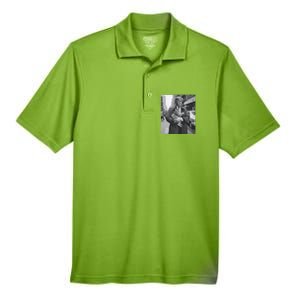 Donald Trump And Cat In Nyc Cute Gift Men's Origin Performance Pique Polo