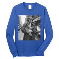 Donald Trump And Cat In Nyc Cute Gift Long Sleeve Shirt