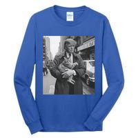 Donald Trump And Cat In Nyc Cute Gift Tall Long Sleeve T-Shirt