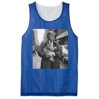 Donald Trump And Cat In Nyc Cute Gift Mesh Reversible Basketball Jersey Tank