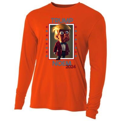 Donald Trump And Kristi Noem Election 2024 Funny Gift Cooling Performance Long Sleeve Crew