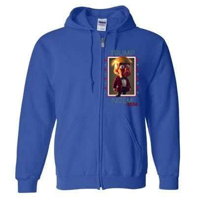 Donald Trump And Kristi Noem Election 2024 Funny Gift Full Zip Hoodie