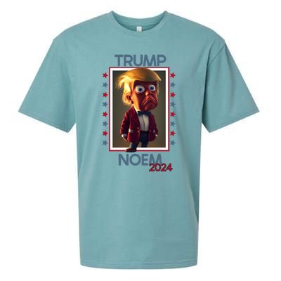 Donald Trump And Kristi Noem Election 2024 Funny Gift Sueded Cloud Jersey T-Shirt