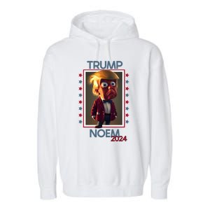 Donald Trump And Kristi Noem Election 2024 Funny Gift Garment-Dyed Fleece Hoodie