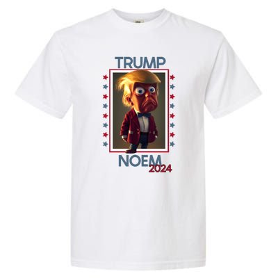 Donald Trump And Kristi Noem Election 2024 Funny Gift Garment-Dyed Heavyweight T-Shirt