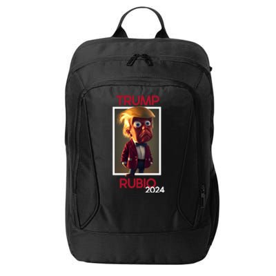 Donald Trump And Marco Rubio Election 2024 Cute Gift City Backpack