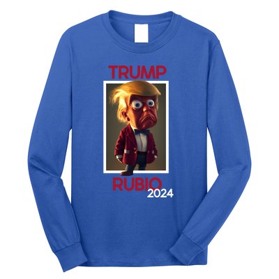 Donald Trump And Marco Rubio Election 2024 Cute Gift Long Sleeve Shirt