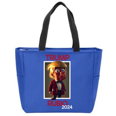 Donald Trump And Marco Rubio Election 2024 Cute Gift Zip Tote Bag