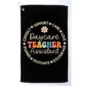 Daycare Teacher Assistant Appreciation Week Back To School Meaningful Gift Platinum Collection Golf Towel