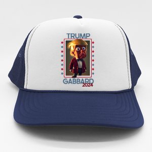 Donald Trump And Tulsi Gabbard Election 2024 Funny Gift Trucker Hat