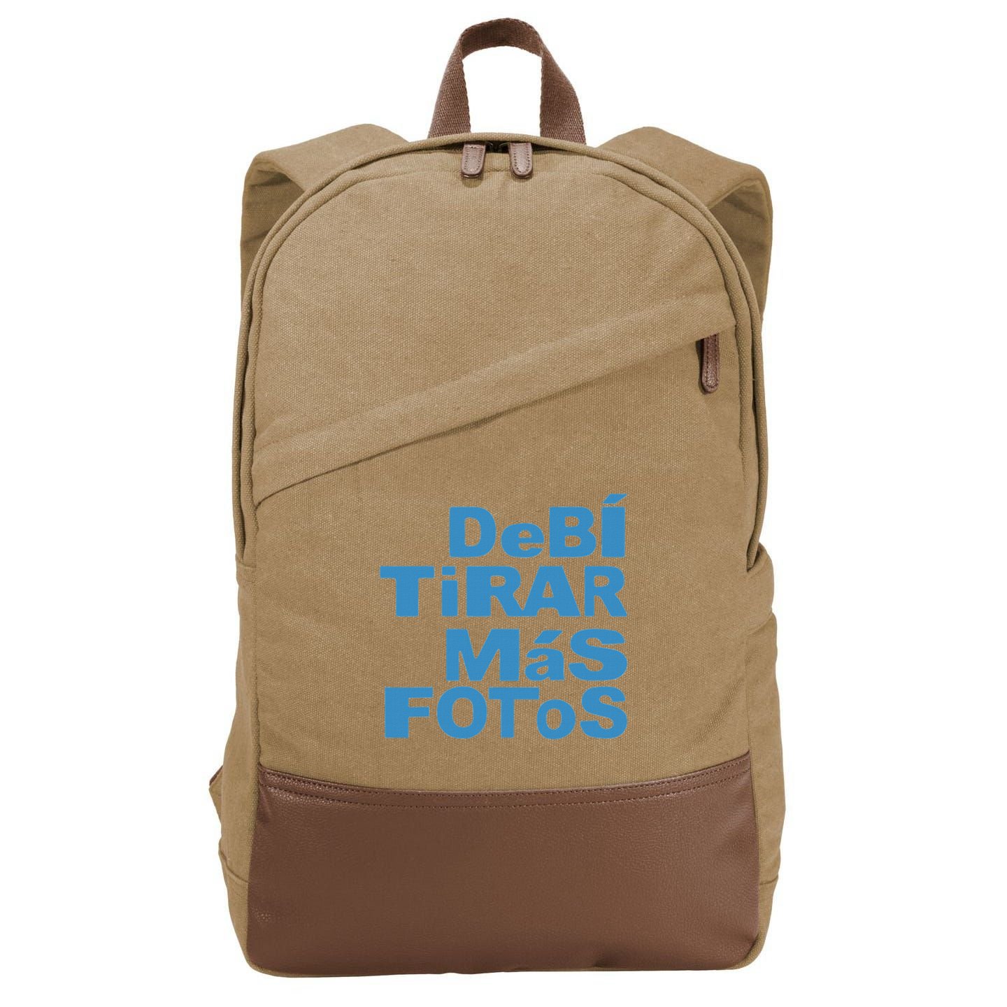 Debi Tirar Album Mas Fotos Dtmf Cotton Canvas Backpack