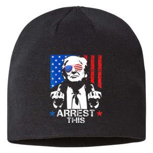 Donald Trump Arrest This Funny 2024 Election Sustainable Beanie