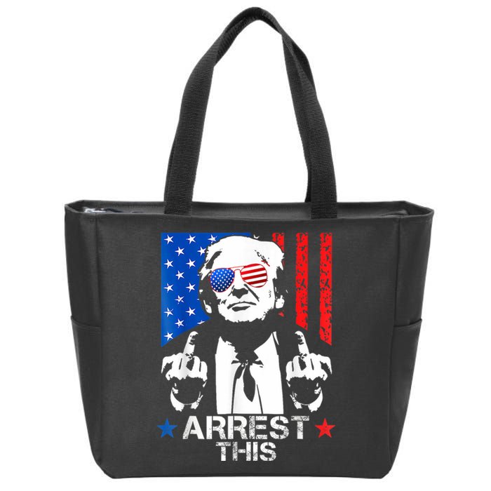 Donald Trump Arrest This Funny 2024 Election Zip Tote Bag