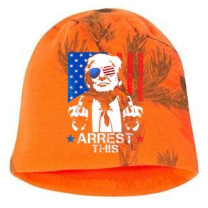 Donald Trump Arrest This Funny 2024 Election Kati - Camo Knit Beanie