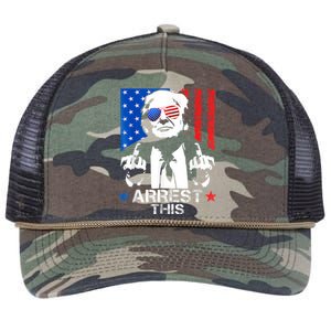 Donald Trump Arrest This Funny 2024 Election Retro Rope Trucker Hat Cap