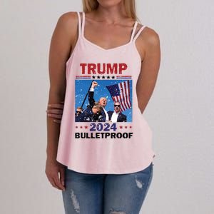 Donald Trump Assassination Still Standing Trump Shooting Women's Strappy Tank