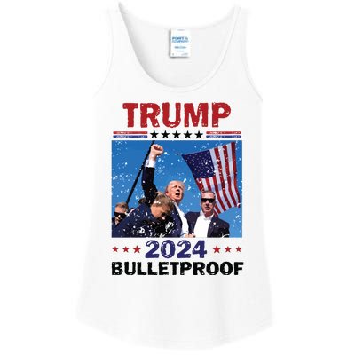 Donald Trump Assassination Still Standing Trump Shooting Ladies Essential Tank