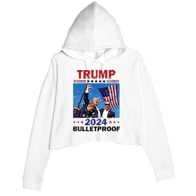 Donald Trump Assassination Still Standing Trump Shooting Crop Fleece Hoodie