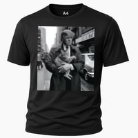 Donald Trump And Cat In Nyc Cooling Performance Crew T-Shirt