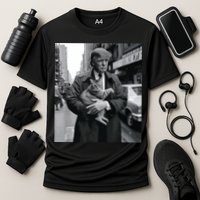 Donald Trump And Cat In Nyc Cooling Performance Crew T-Shirt