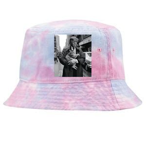 Donald Trump And Cat In Nyc Tie-Dyed Bucket Hat