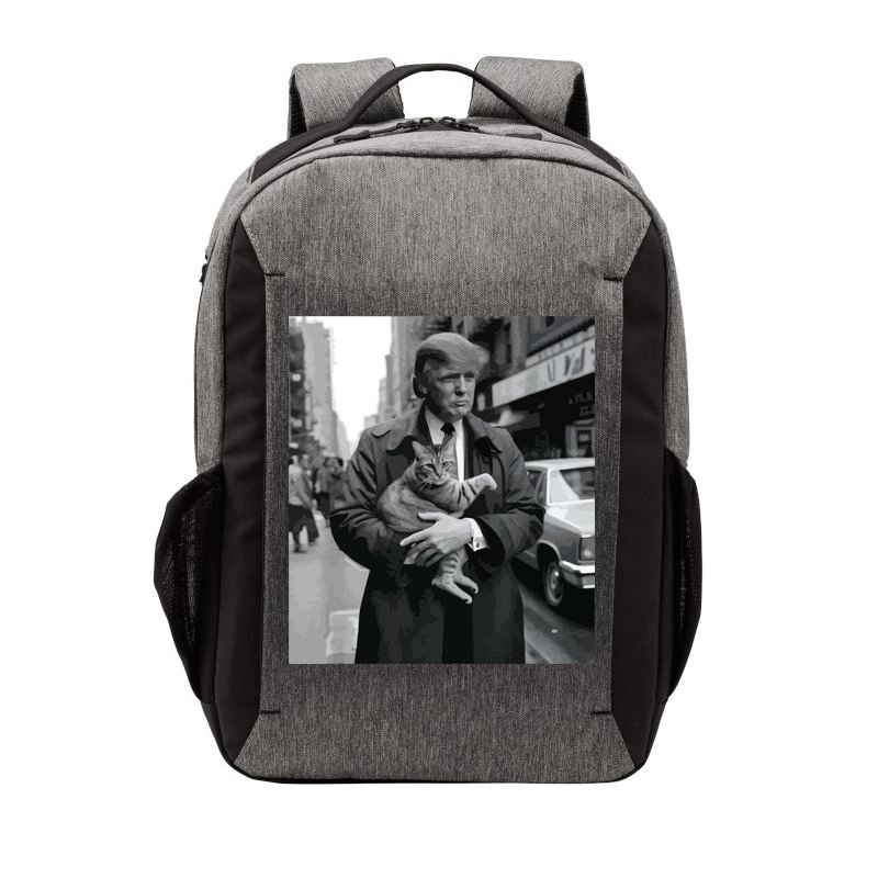 Donald Trump And Cat In Nyc Vector Backpack