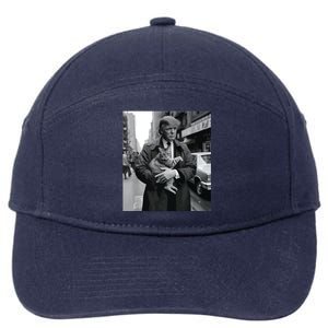 Donald Trump And Cat In Nyc 7-Panel Snapback Hat