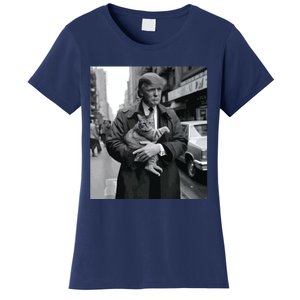 Donald Trump And Cat In Nyc Women's T-Shirt