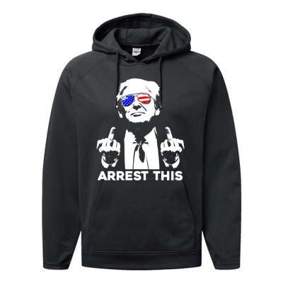 Donald Trump Arrest This Fingers 2024 Election Performance Fleece Hoodie