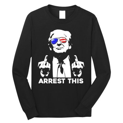 Donald Trump Arrest This Fingers 2024 Election Long Sleeve Shirt