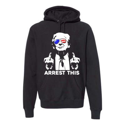 Donald Trump Arrest This Fingers 2024 Election Premium Hoodie