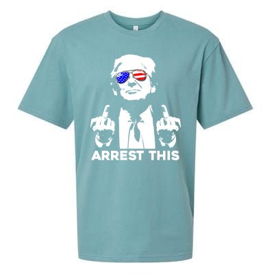 Donald Trump Arrest This Fingers 2024 Election Sueded Cloud Jersey T-Shirt