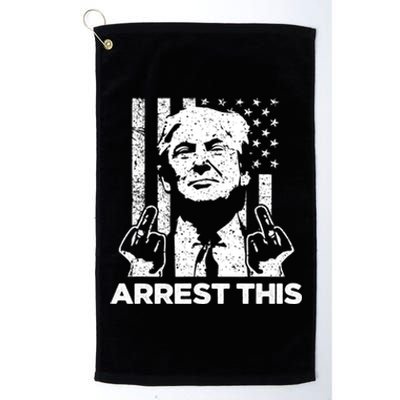 Donald Trump Arrest This Fingers 2024 Election Platinum Collection Golf Towel