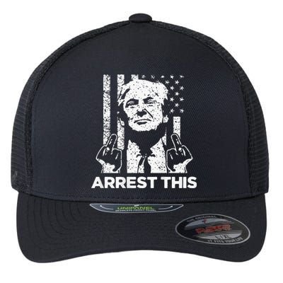 Donald Trump Arrest This Fingers 2024 Election Flexfit Unipanel Trucker Cap