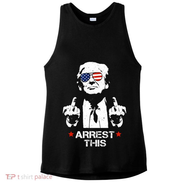 Donald Trump Arrest This Funny 2024 Election Ladies PosiCharge Tri-Blend Wicking Tank