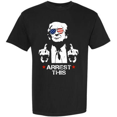 Donald Trump Arrest This Funny 2024 Election Garment-Dyed Heavyweight T-Shirt