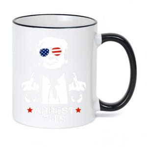 Donald Trump Arrest This Funny 2024 Election 11oz Black Color Changing Mug