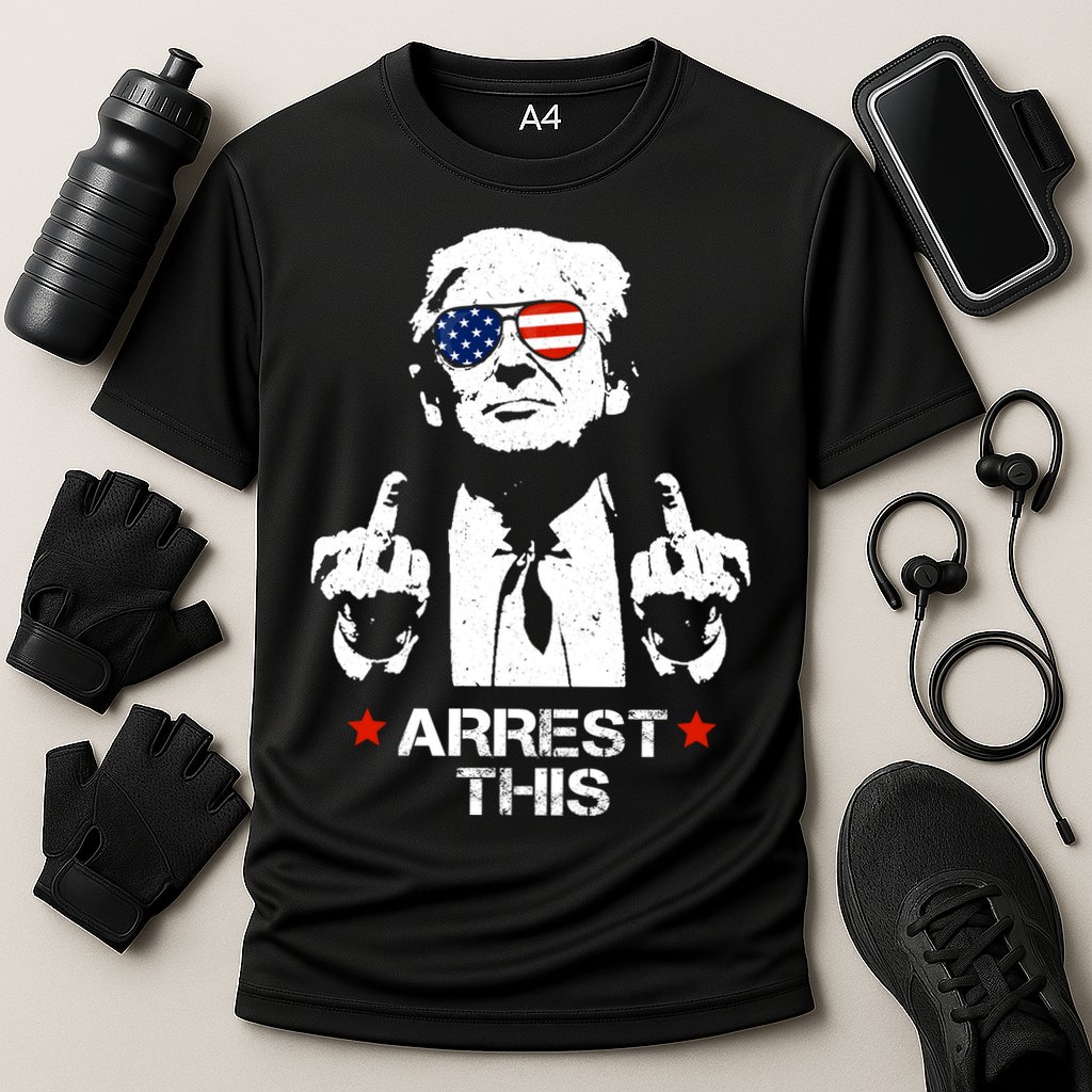 Donald Trump Arrest This Funny 2024 Election Cooling Performance Crew T-Shirt