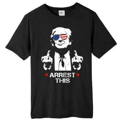 Donald Trump Arrest This Funny 2024 Election Tall Fusion ChromaSoft Performance T-Shirt