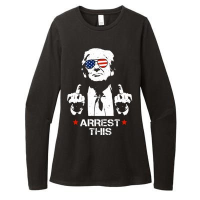 Donald Trump Arrest This Funny 2024 Election Womens CVC Long Sleeve Shirt