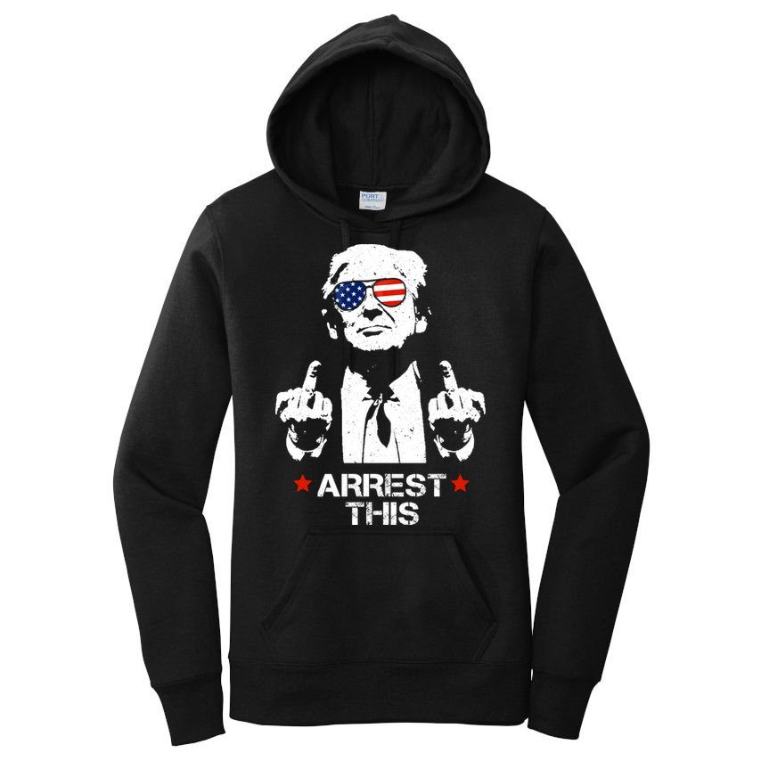 Donald Trump Arrest This Funny 2024 Election Women's Pullover Hoodie