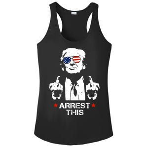 Donald Trump Arrest This Funny 2024 Election Ladies PosiCharge Competitor Racerback Tank