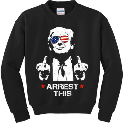 Donald Trump Arrest This Funny 2024 Election Kids Sweatshirt