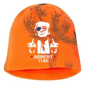 Donald Trump Arrest This Funny 2024 Election Kati - Camo Knit Beanie