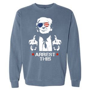 Donald Trump Arrest This Funny 2024 Election Garment-Dyed Sweatshirt