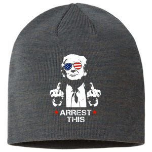 Donald Trump Arrest This Funny 2024 Election Sustainable Beanie