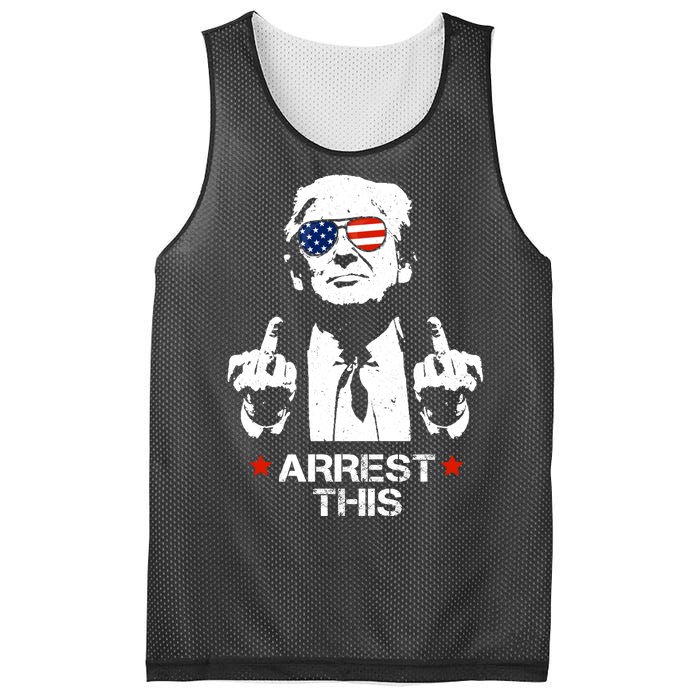 Donald Trump Arrest This Funny 2024 Election Mesh Reversible Basketball Jersey Tank