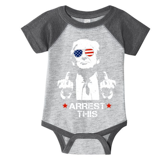 Donald Trump Arrest This Funny 2024 Election Infant Baby Jersey Bodysuit